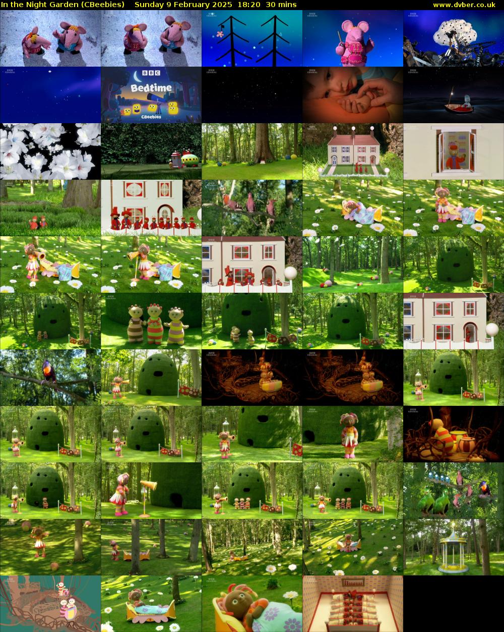 In the Night Garden (CBeebies) Sunday 9 February 2025 18:20 - 18:50