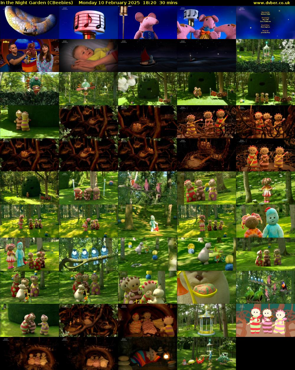 In the Night Garden (CBeebies) Monday 10 February 2025 18:20 - 18:50