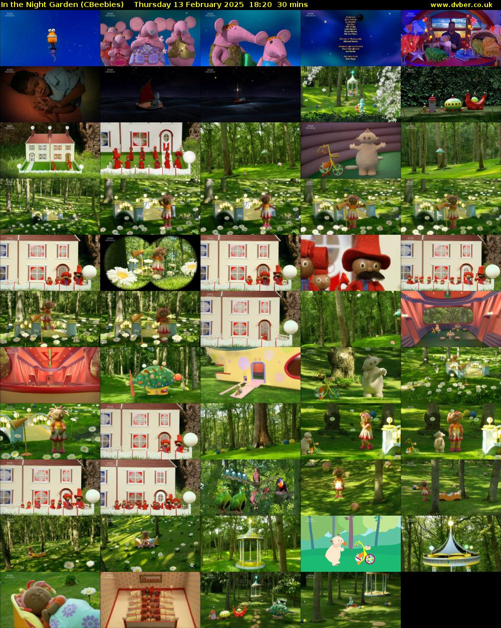 In the Night Garden (CBeebies) Thursday 13 February 2025 18:20 - 18:50
