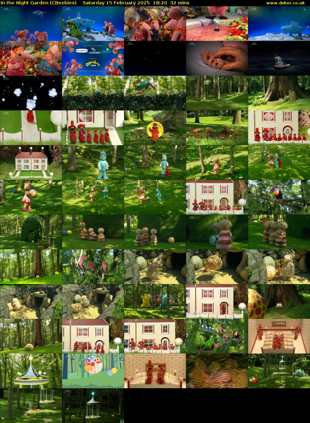 In the Night Garden (CBeebies) Saturday 15 February 2025 18:20 - 18:52