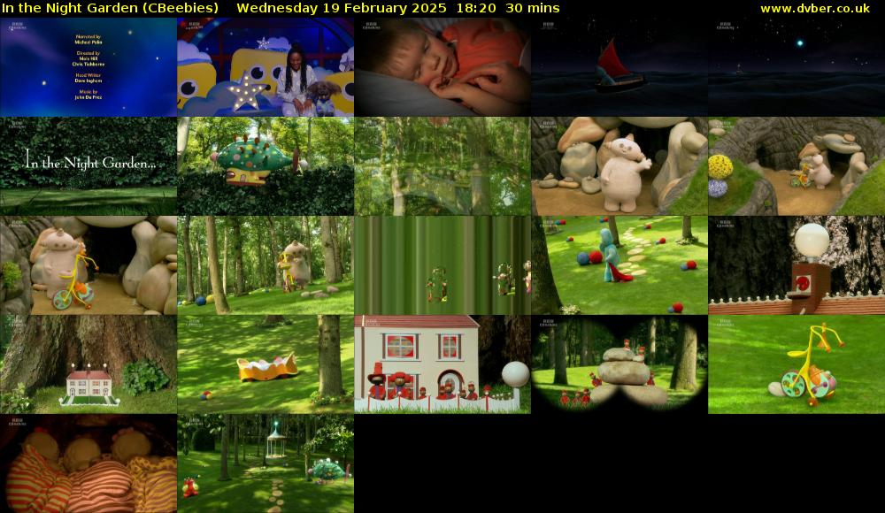 In the Night Garden (CBeebies) Wednesday 19 February 2025 18:20 - 18:50