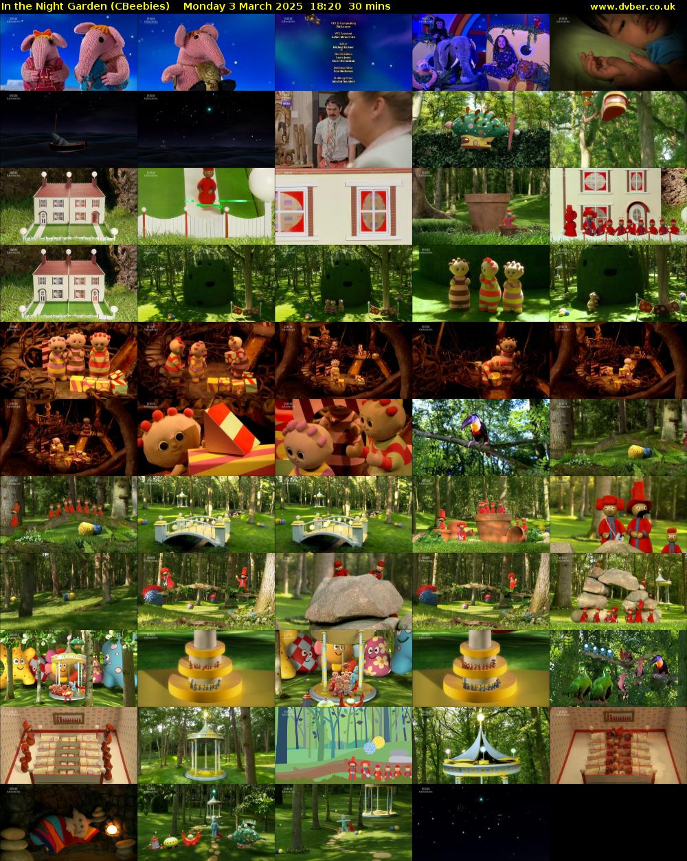 In the Night Garden (CBeebies) Monday 3 March 2025 18:20 - 18:50