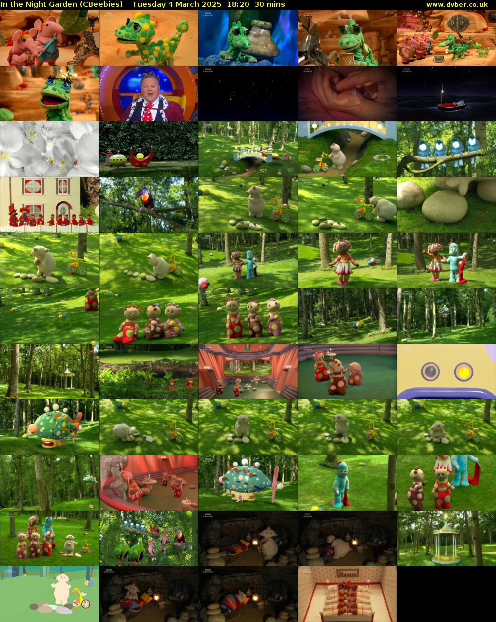In the Night Garden (CBeebies) Tuesday 4 March 2025 18:20 - 18:50