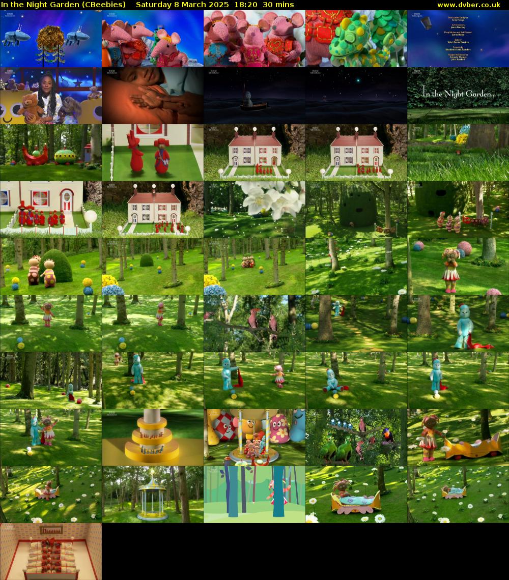 In the Night Garden (CBeebies) Saturday 8 March 2025 18:20 - 18:50