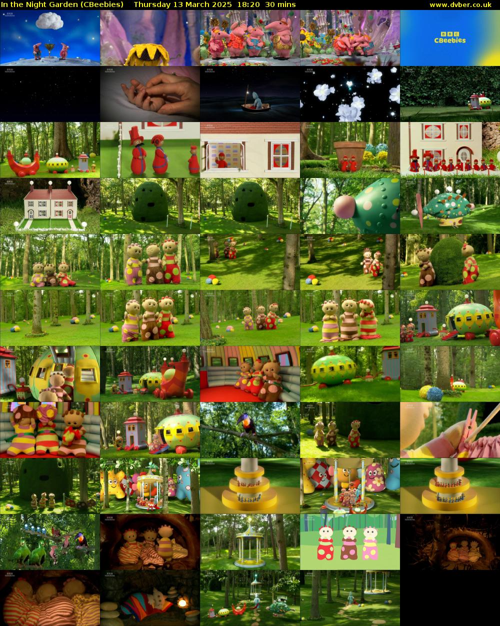 In the Night Garden (CBeebies) Thursday 13 March 2025 18:20 - 18:50