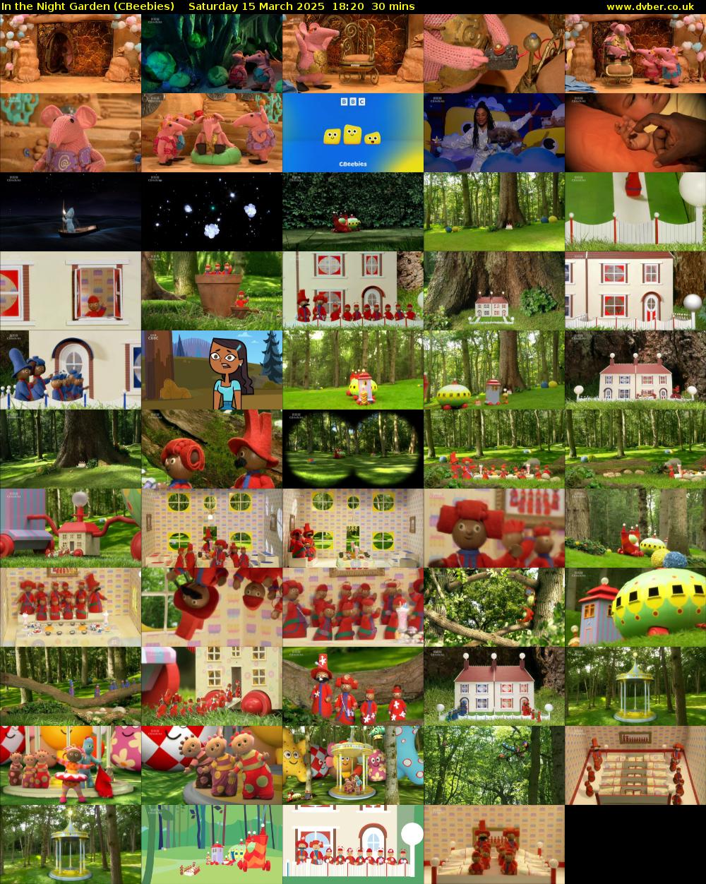 In the Night Garden (CBeebies) Saturday 15 March 2025 18:20 - 18:50