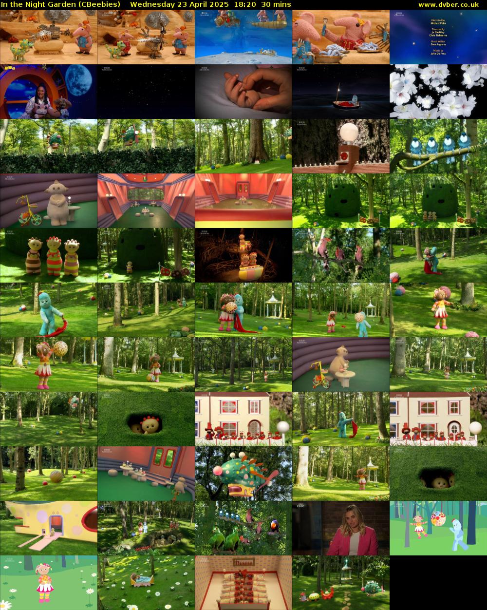 In the Night Garden (CBeebies) Wednesday 23 April 2025 18:20 - 18:50