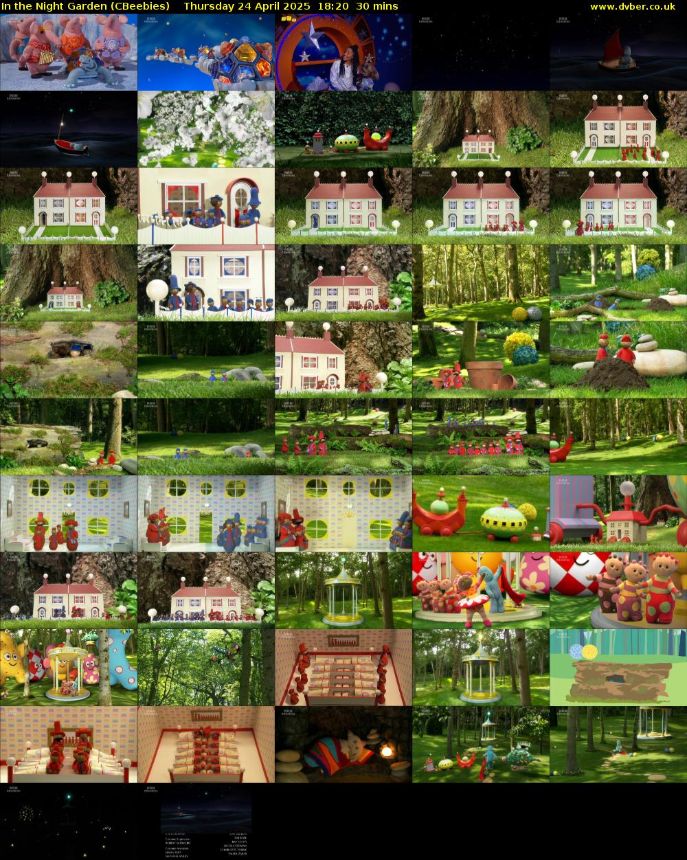In the Night Garden (CBeebies) Thursday 24 April 2025 18:20 - 18:50