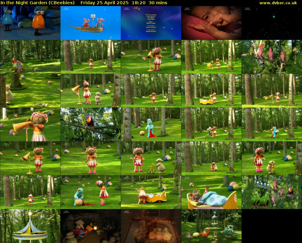 In the Night Garden (CBeebies) Friday 25 April 2025 18:20 - 18:50