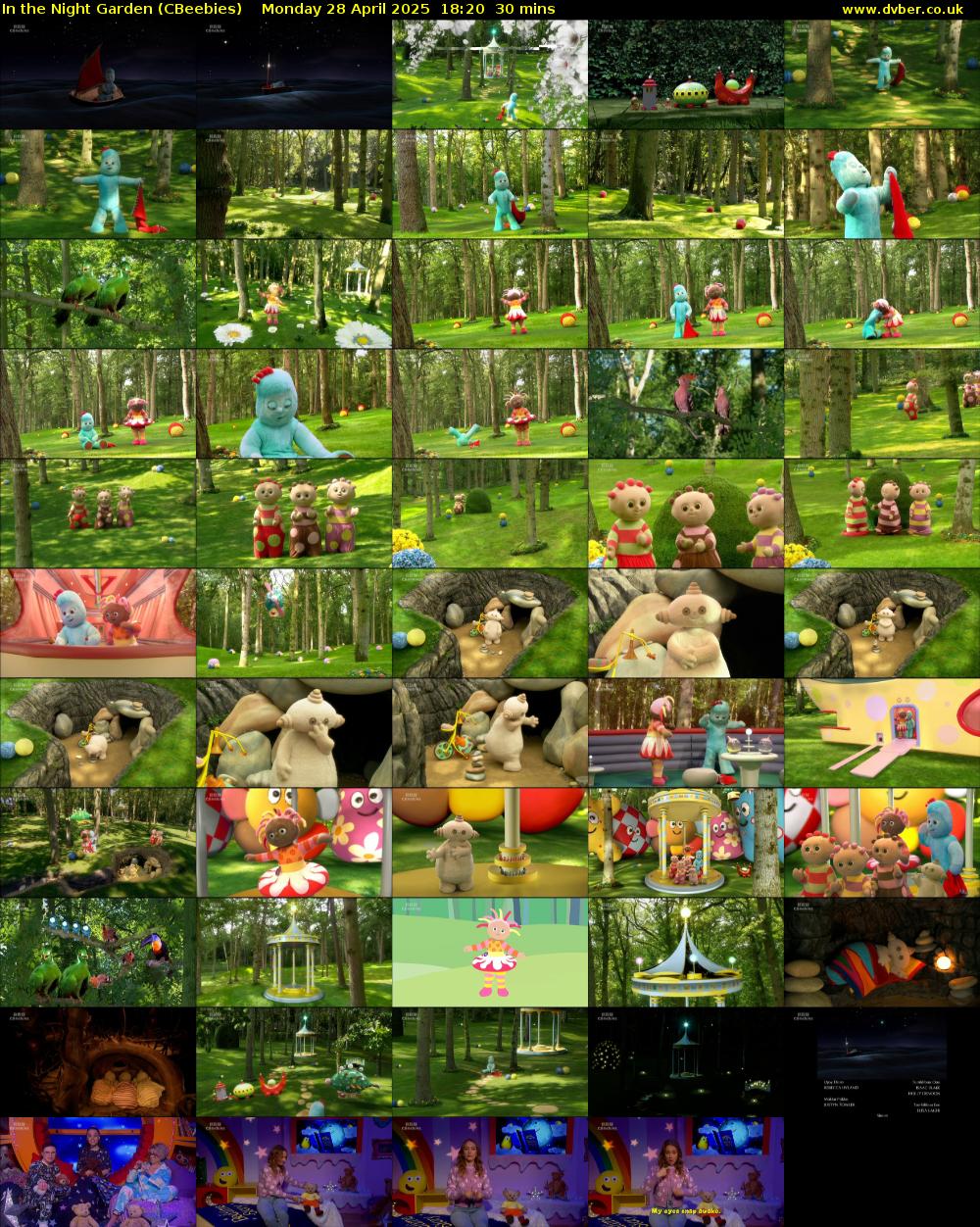 In the Night Garden (CBeebies) Monday 28 April 2025 18:20 - 18:50