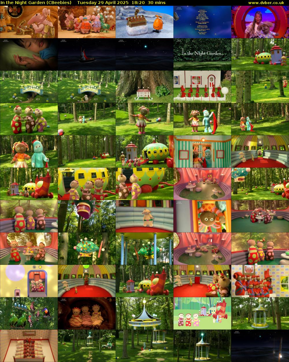 In the Night Garden (CBeebies) Tuesday 29 April 2025 18:20 - 18:50