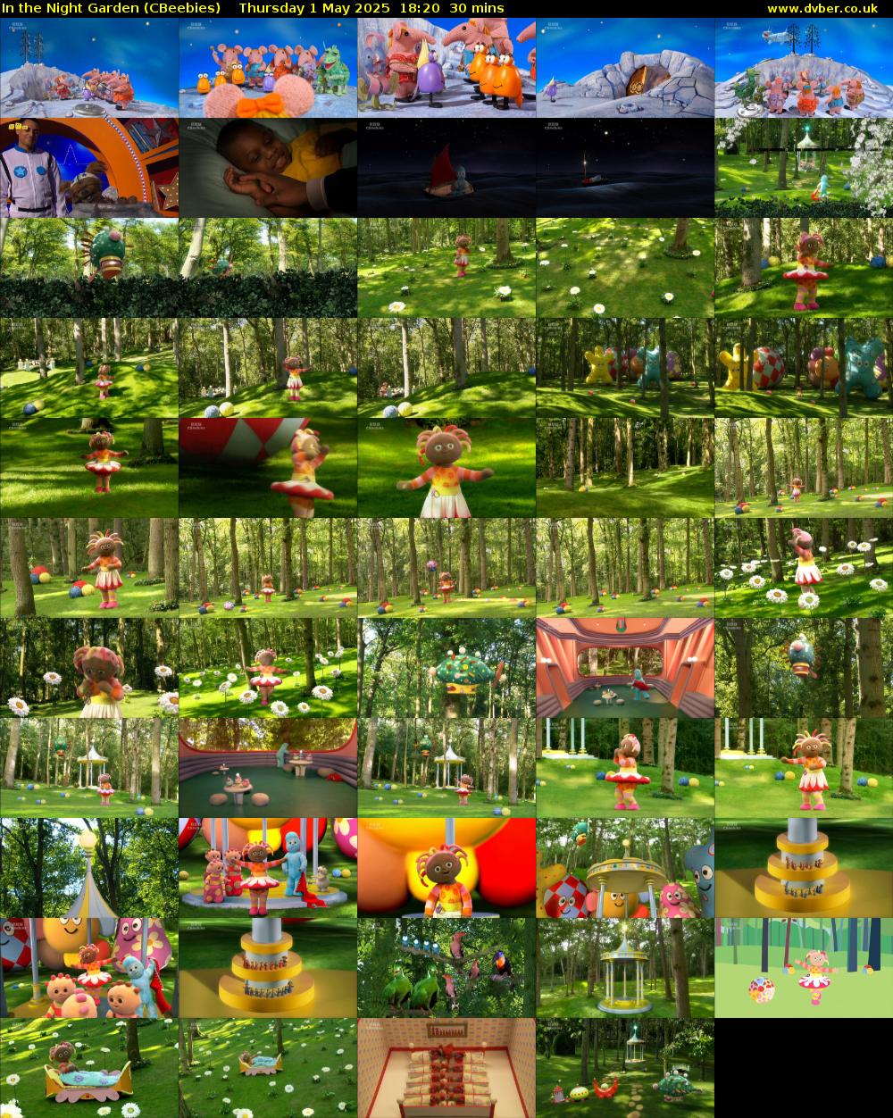 In the Night Garden (CBeebies) Thursday 1 May 2025 18:20 - 18:50
