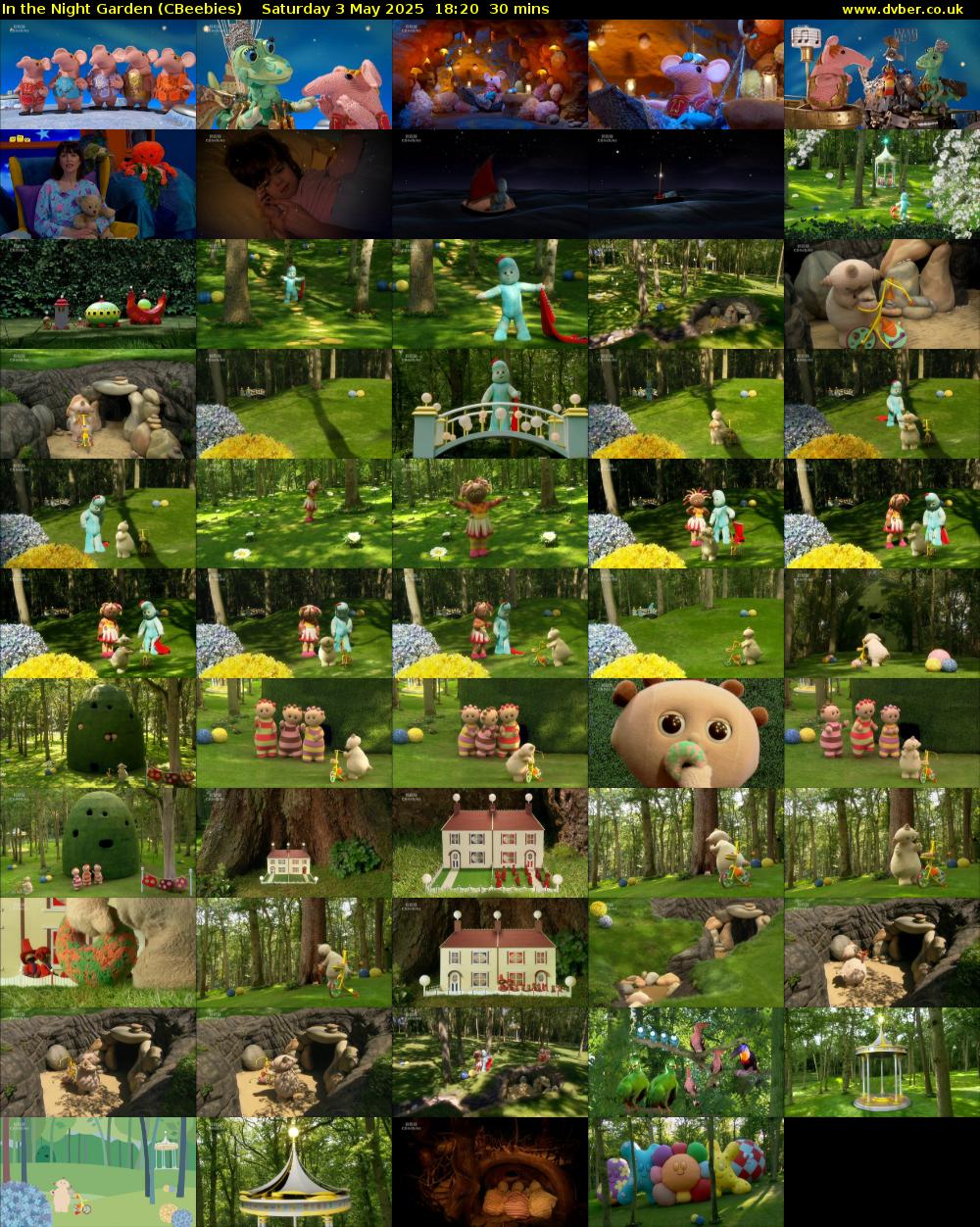 In the Night Garden (CBeebies) Saturday 3 May 2025 18:20 - 18:50