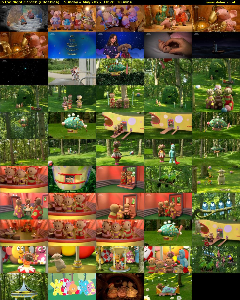 In the Night Garden (CBeebies) Sunday 4 May 2025 18:20 - 18:50