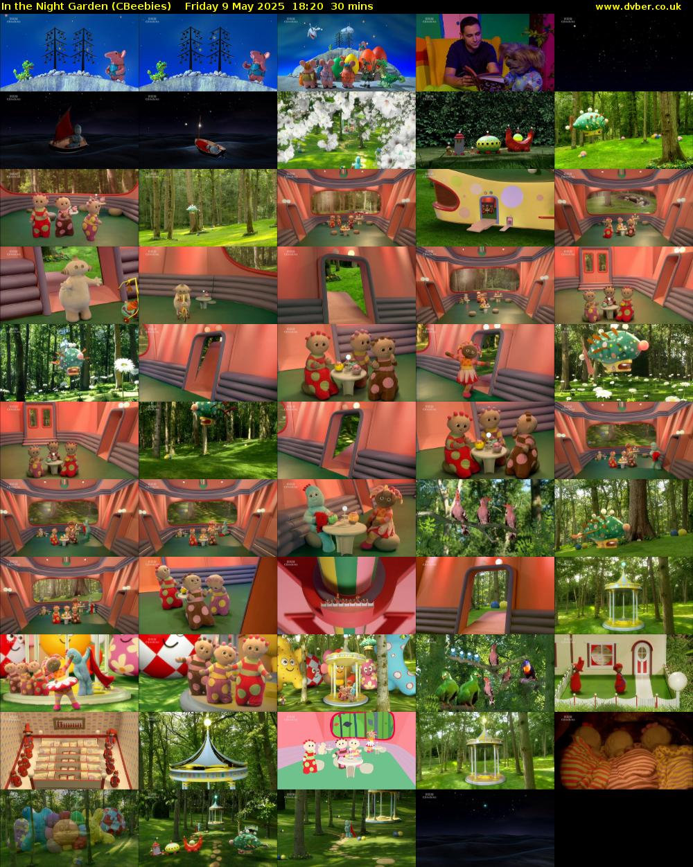 In the Night Garden (CBeebies) Friday 9 May 2025 18:20 - 18:50