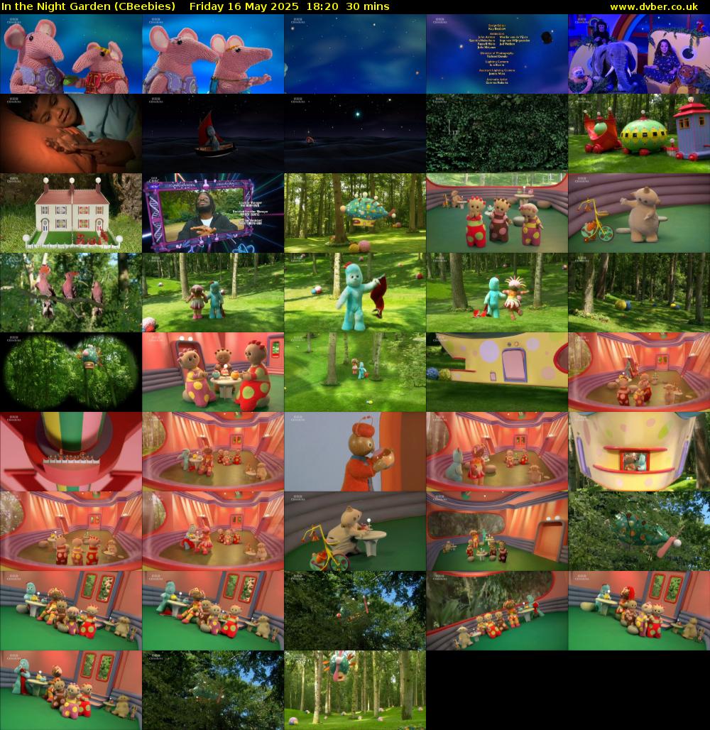 In the Night Garden (CBeebies) Friday 16 May 2025 18:20 - 18:50