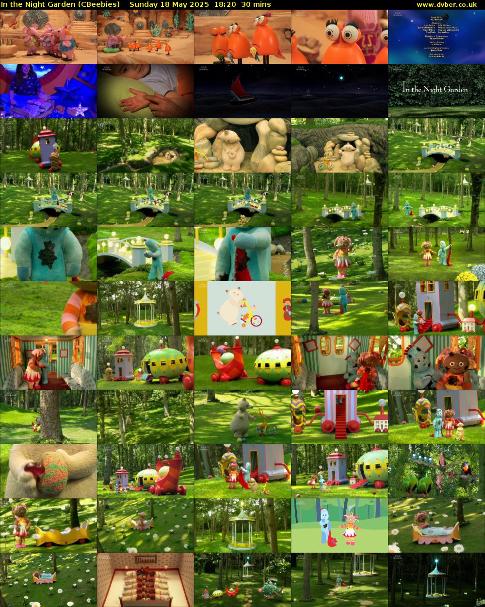 In the Night Garden (CBeebies) Sunday 18 May 2025 18:20 - 18:50