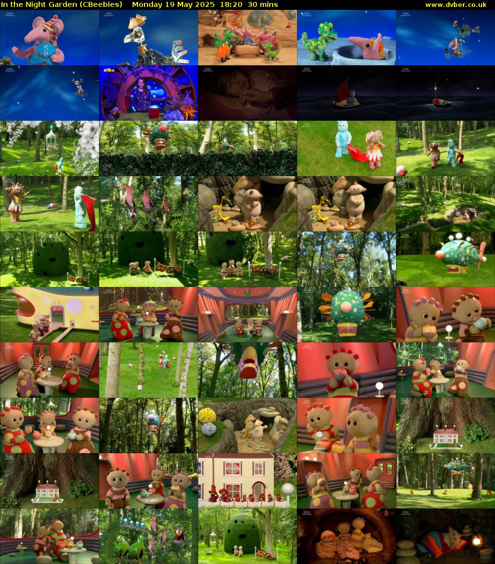 In the Night Garden (CBeebies) Monday 19 May 2025 18:20 - 18:50