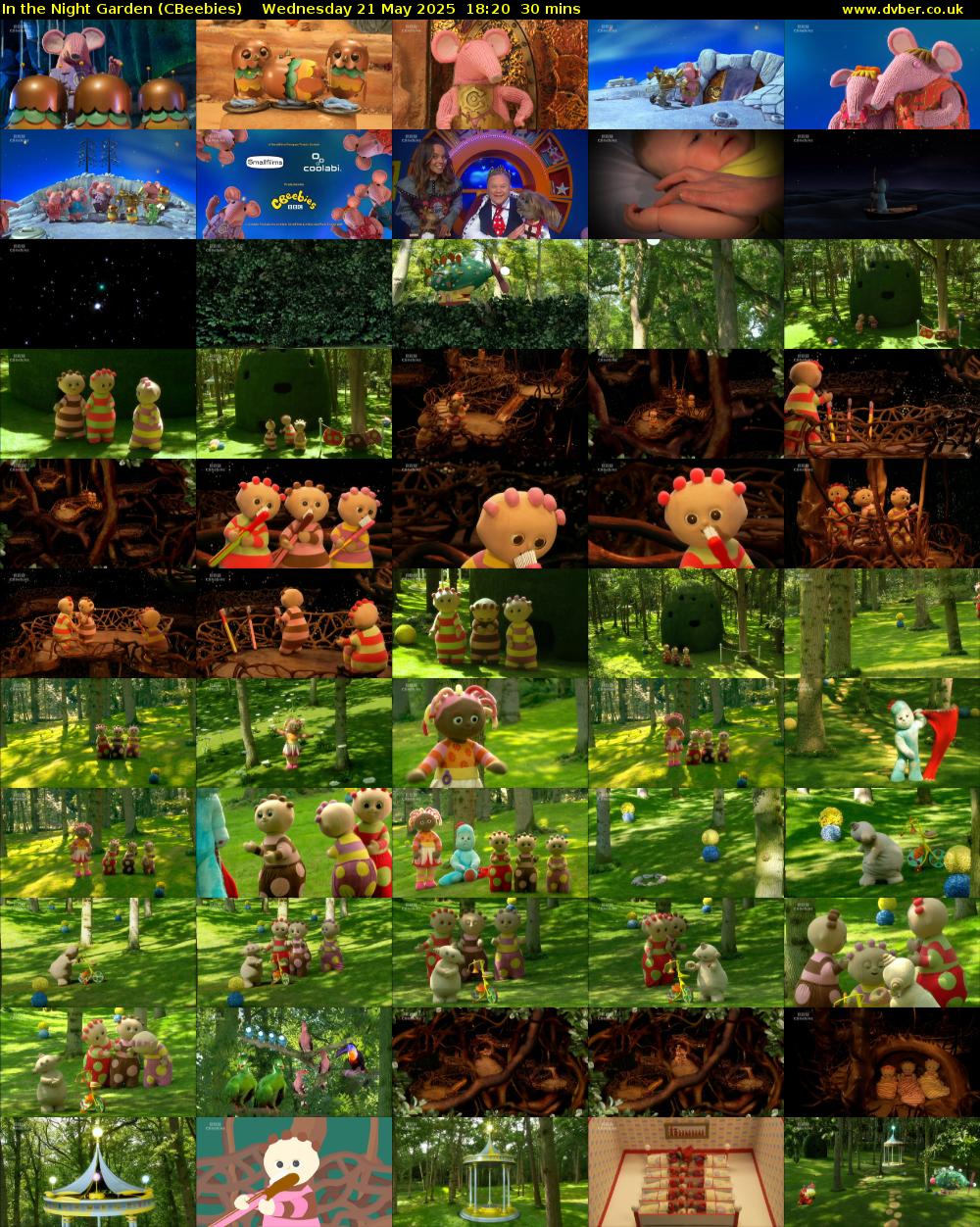 In the Night Garden (CBeebies) Wednesday 21 May 2025 18:20 - 18:50