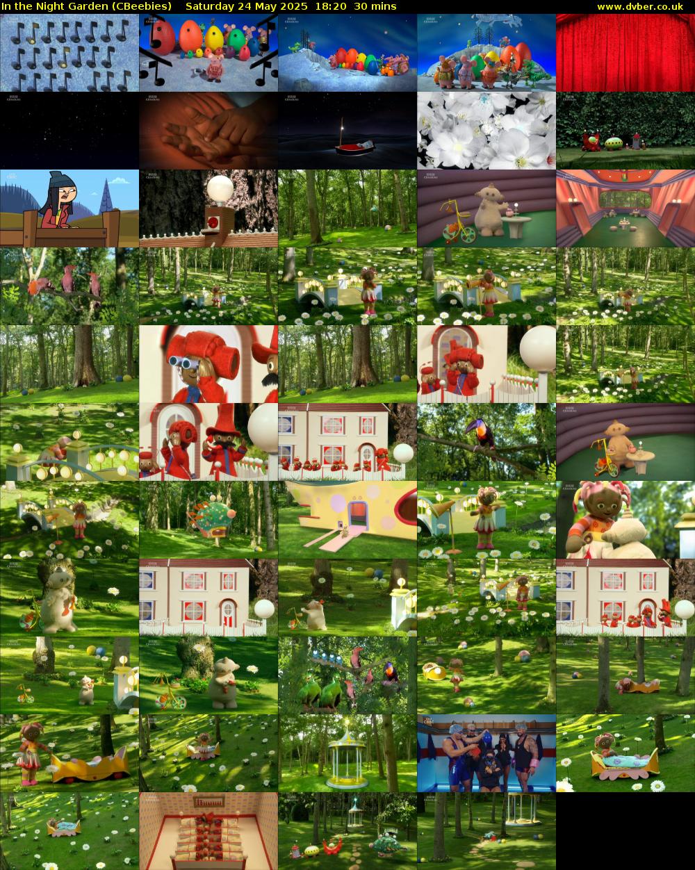 In the Night Garden (CBeebies) Saturday 24 May 2025 18:20 - 18:50