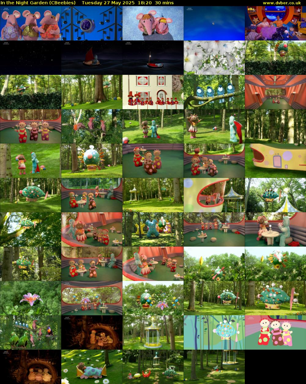 In the Night Garden (CBeebies) Tuesday 27 May 2025 18:20 - 18:50