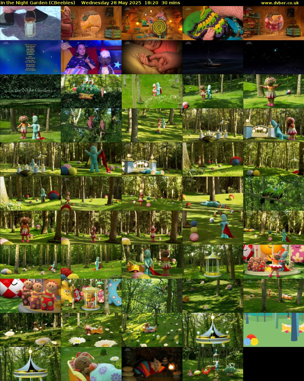 In the Night Garden (CBeebies) Wednesday 28 May 2025 18:20 - 18:50