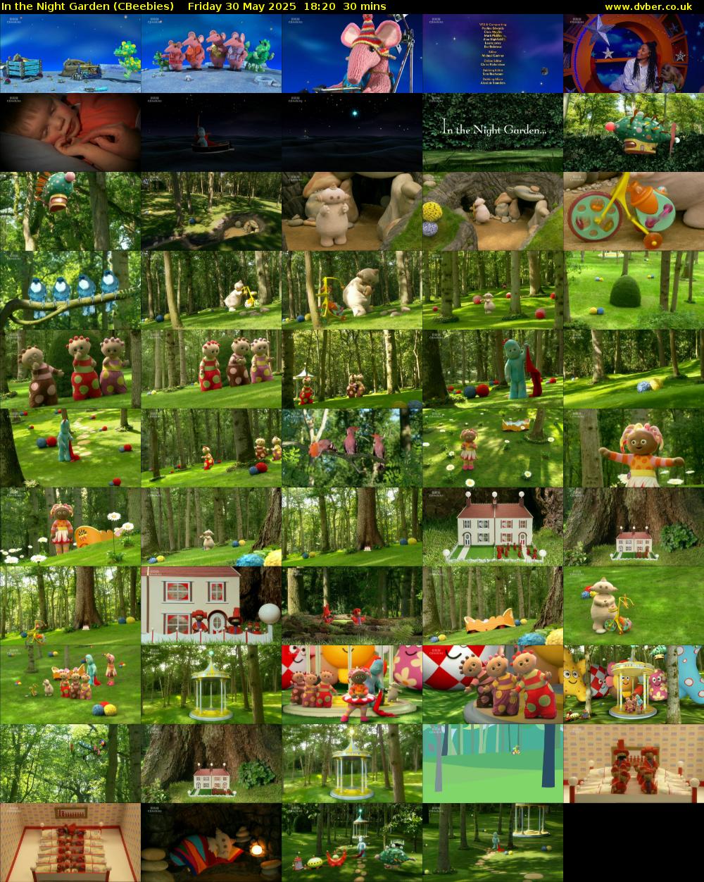 In the Night Garden (CBeebies) Friday 30 May 2025 18:20 - 18:50
