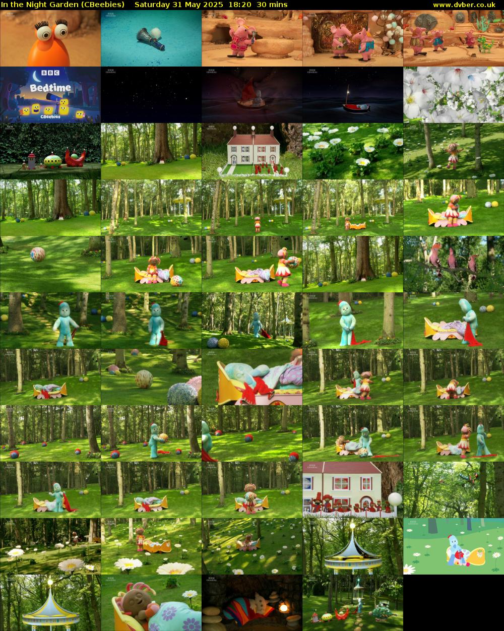 In the Night Garden (CBeebies) Saturday 31 May 2025 18:20 - 18:50