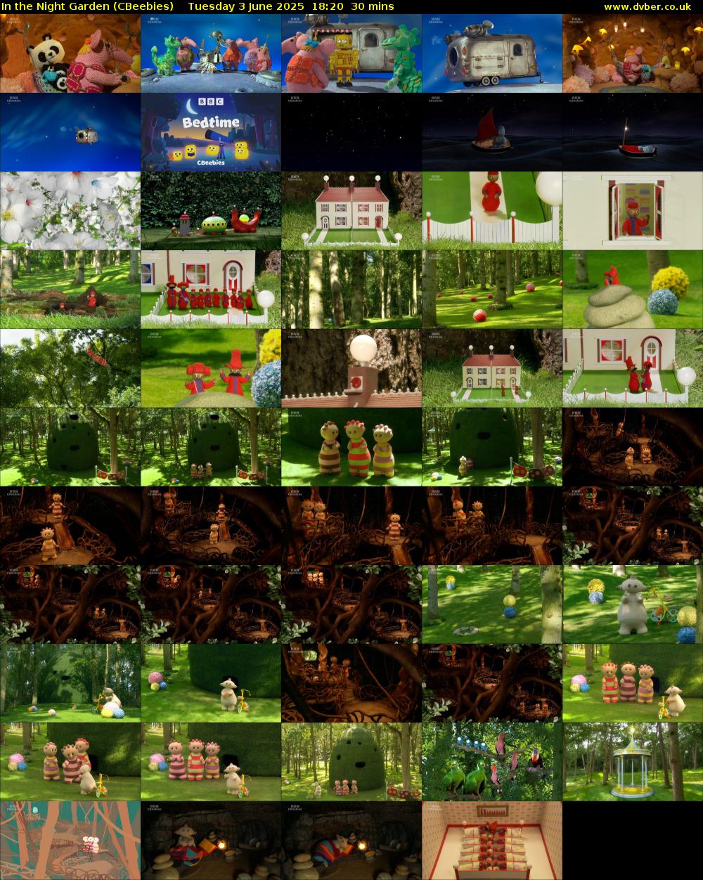 In the Night Garden (CBeebies) Tuesday 3 June 2025 18:20 - 18:50