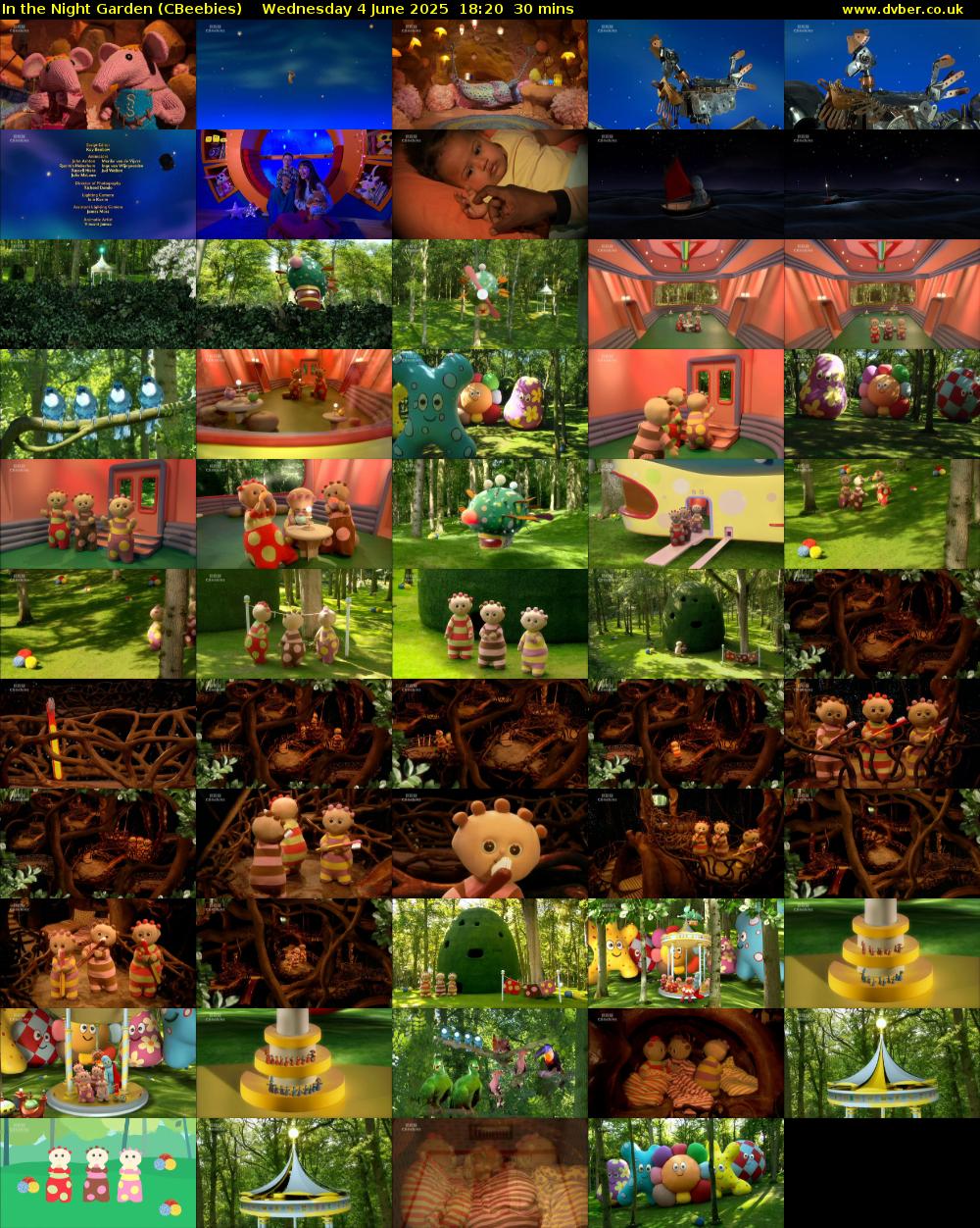 In the Night Garden (CBeebies) Wednesday 4 June 2025 18:20 - 18:50