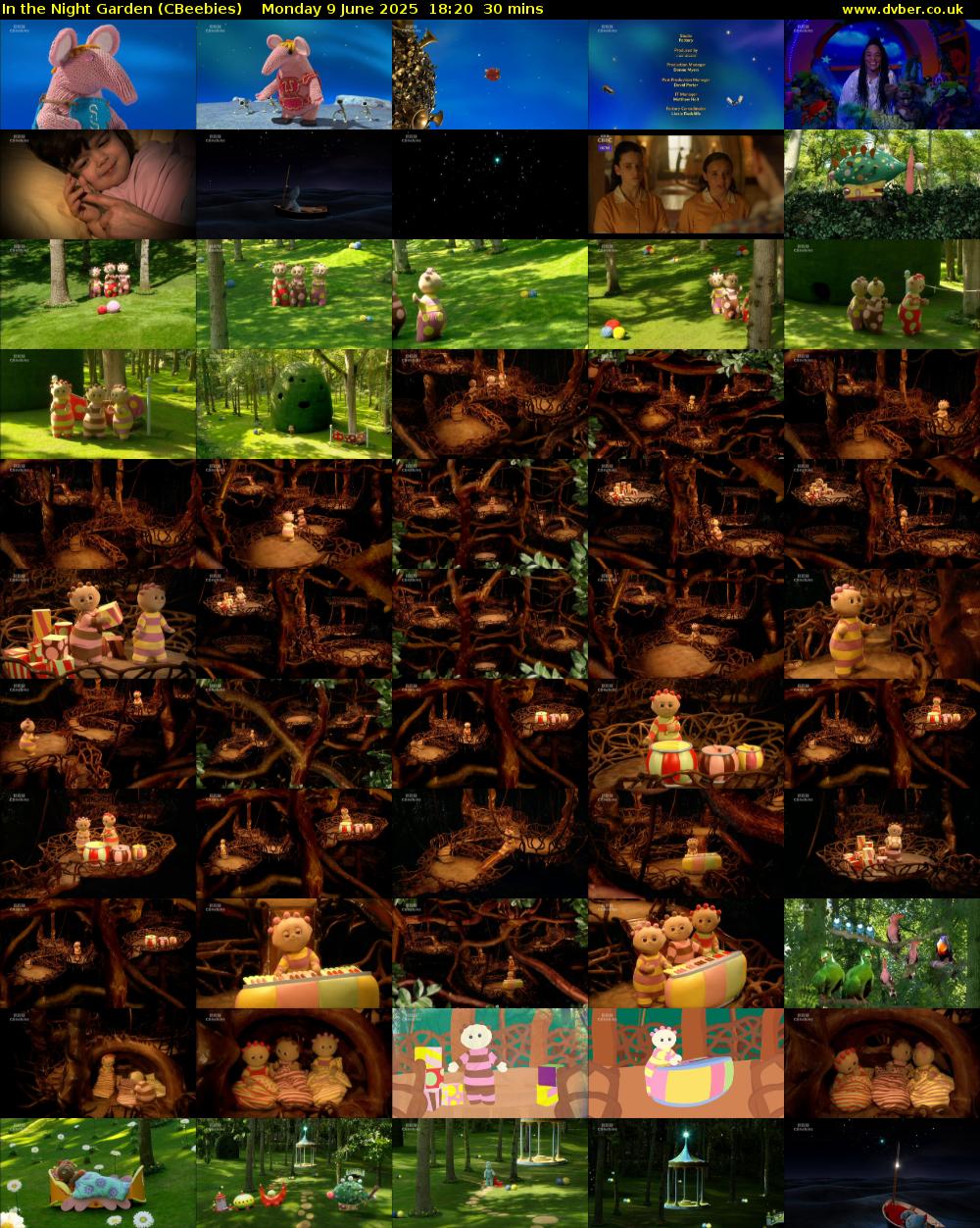 In the Night Garden (CBeebies) Monday 9 June 2025 18:20 - 18:50