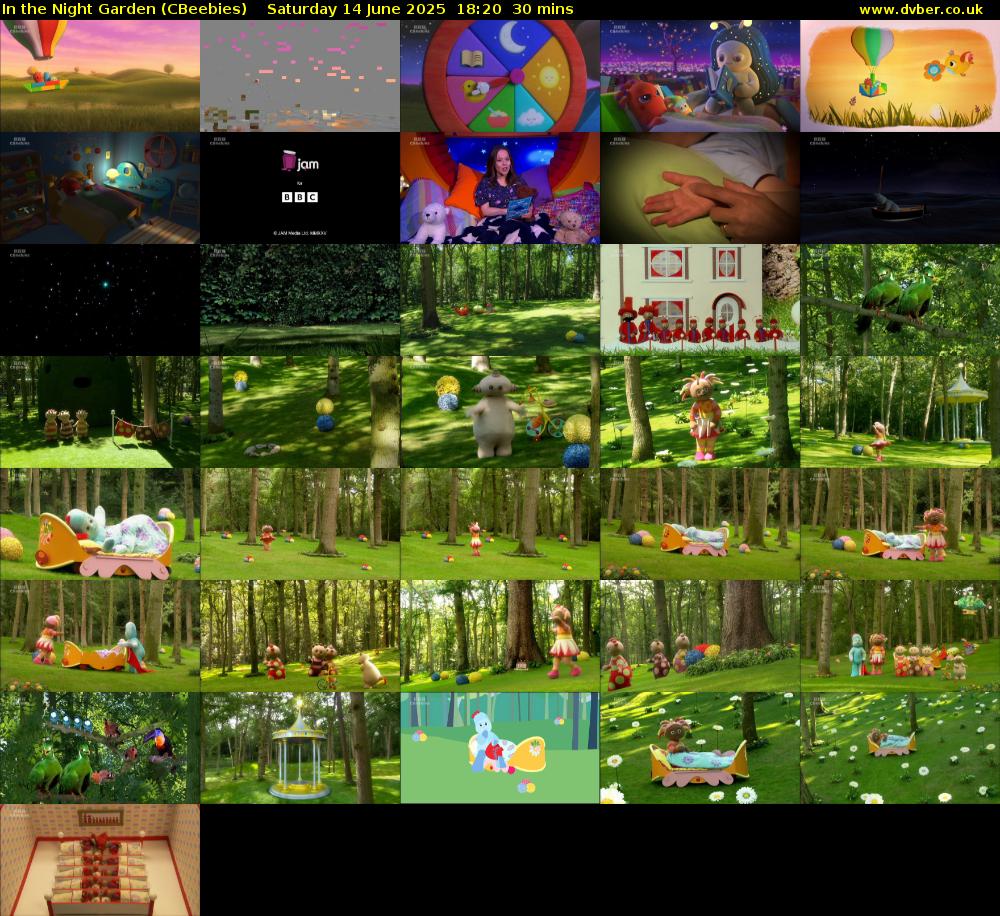 In the Night Garden (CBeebies) Saturday 14 June 2025 18:20 - 18:50