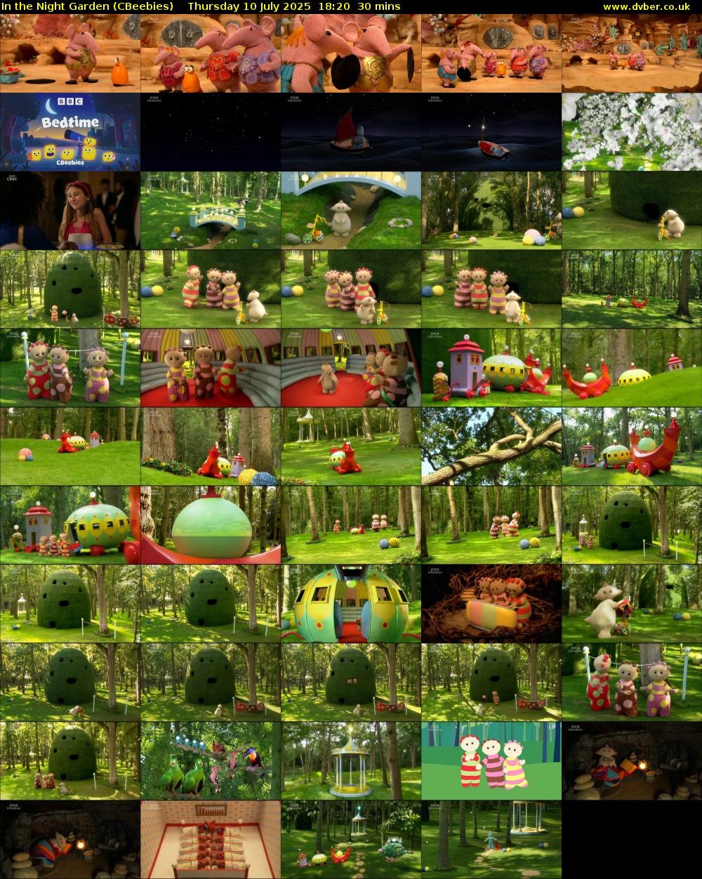 In the Night Garden (CBeebies) Thursday 10 July 2025 18:20 - 18:50