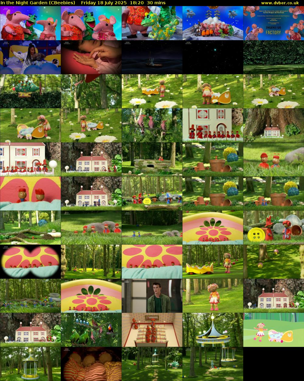 In the Night Garden (CBeebies) Friday 18 July 2025 18:20 - 18:50
