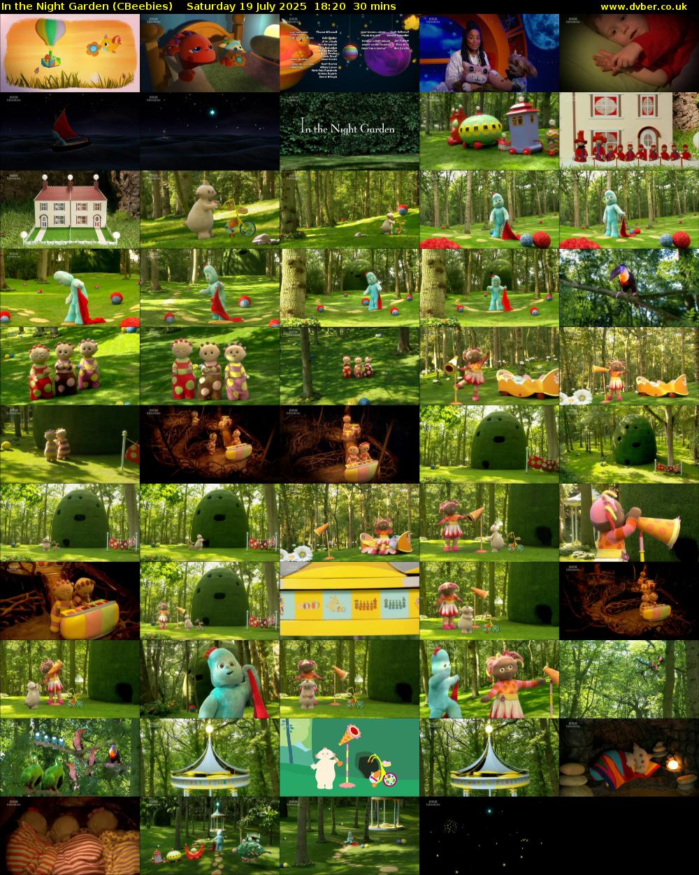 In the Night Garden (CBeebies) Saturday 19 July 2025 18:20 - 18:50