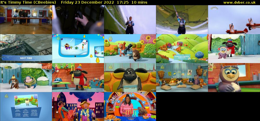 It's Timmy Time (CBeebies) Friday 23 December 2022 17:25 - 17:35