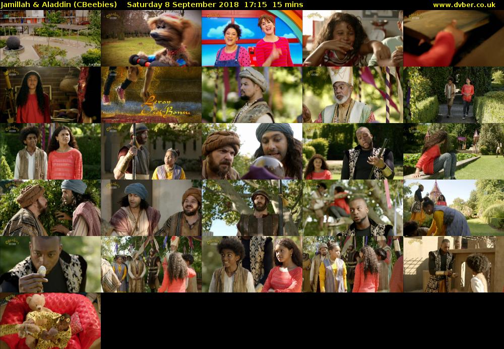Jamillah & Aladdin (CBeebies) Saturday 8 September 2018 17:15 - 17:30