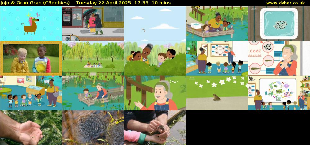 JoJo & Gran Gran (CBeebies) Tuesday 22 April 2025 17:35 - 17:45