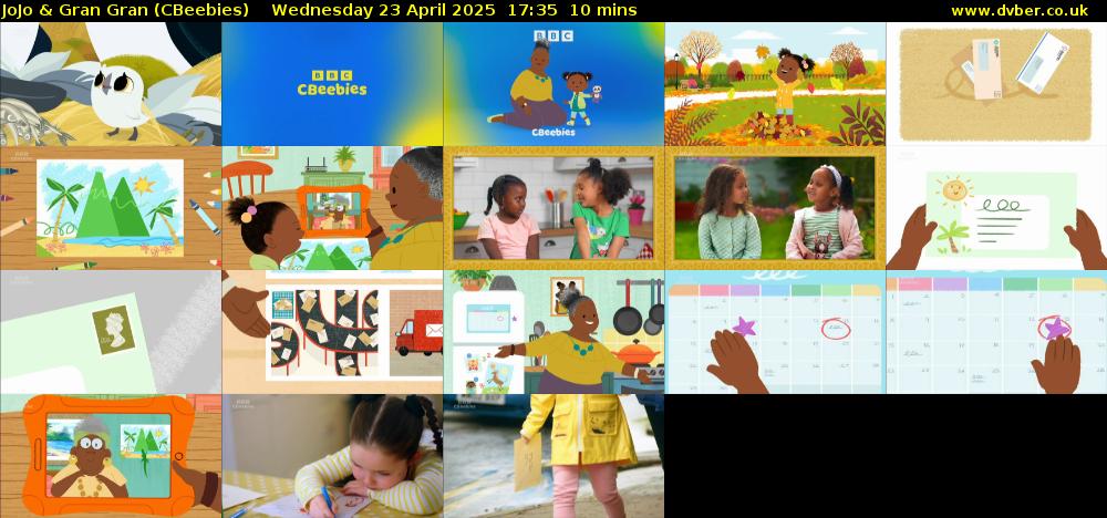 JoJo & Gran Gran (CBeebies) Wednesday 23 April 2025 17:35 - 17:45