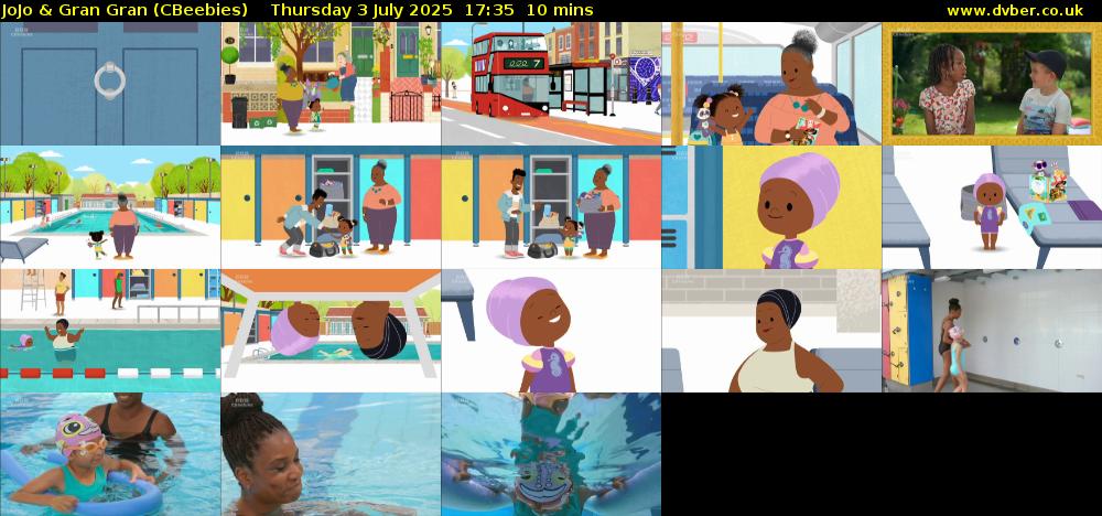 JoJo & Gran Gran (CBeebies) Thursday 3 July 2025 17:35 - 17:45