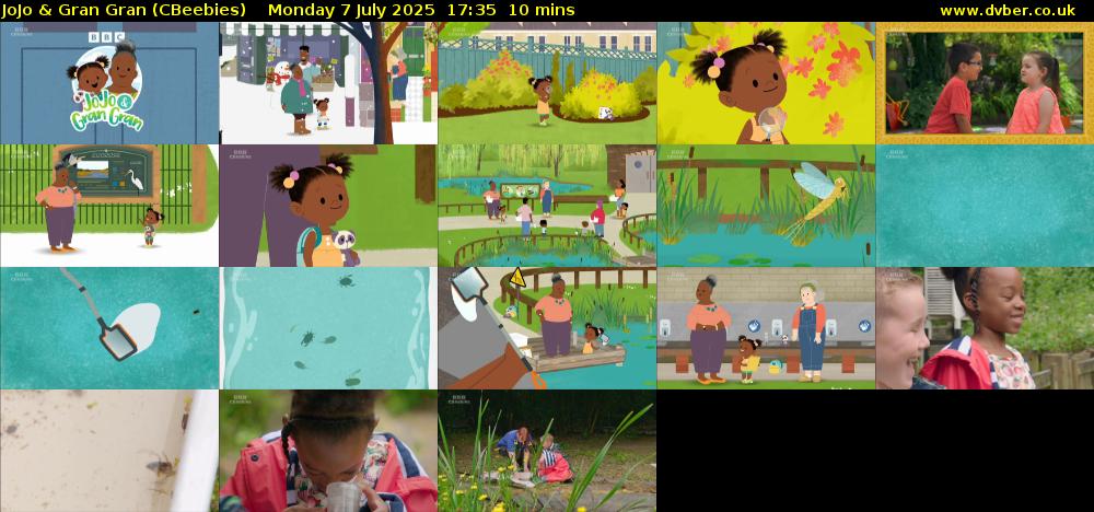 JoJo & Gran Gran (CBeebies) Monday 7 July 2025 17:35 - 17:45