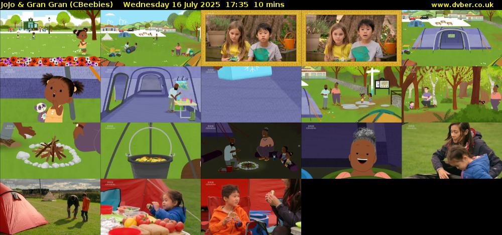 JoJo & Gran Gran (CBeebies) Wednesday 16 July 2025 17:35 - 17:45