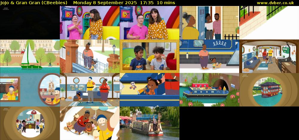 JoJo & Gran Gran (CBeebies) Monday 8 September 2025 17:35 - 17:45