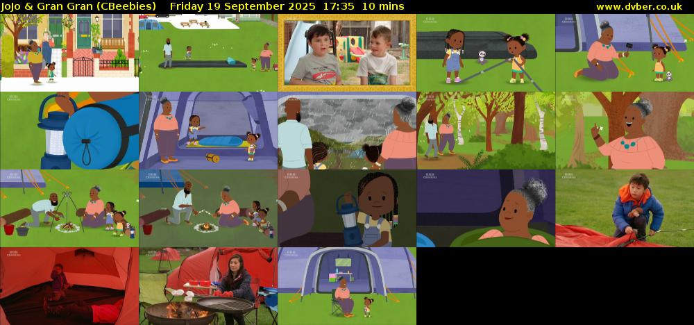 JoJo & Gran Gran (CBeebies) Friday 19 September 2025 17:35 - 17:45