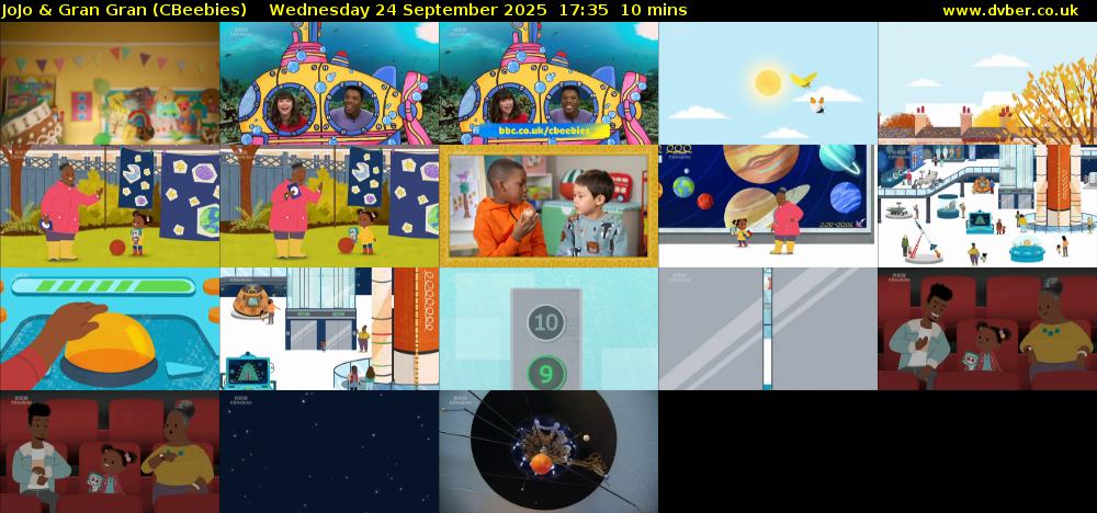 JoJo & Gran Gran (CBeebies) Wednesday 24 September 2025 17:35 - 17:45