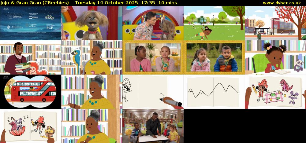 JoJo & Gran Gran (CBeebies) Tuesday 14 October 2025 17:35 - 17:45