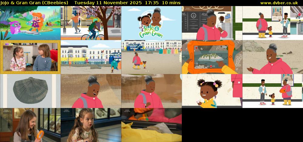 JoJo & Gran Gran (CBeebies) Tuesday 11 November 2025 17:35 - 17:45