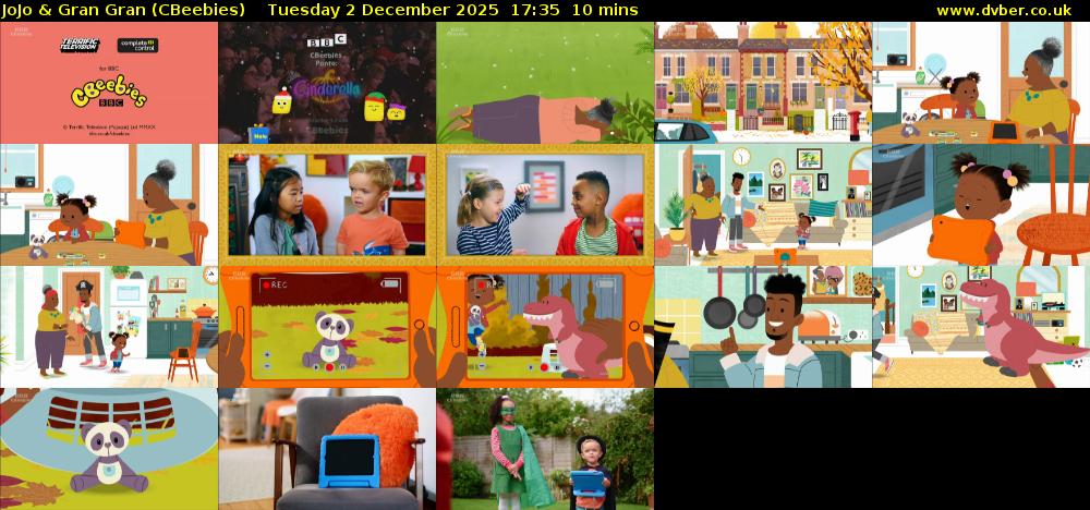 JoJo & Gran Gran (CBeebies) Tuesday 2 December 2025 17:35 - 17:45