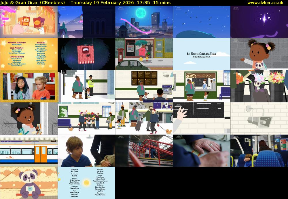 JoJo & Gran Gran (CBeebies) Thursday 19 February 2026 17:35 - 17:50