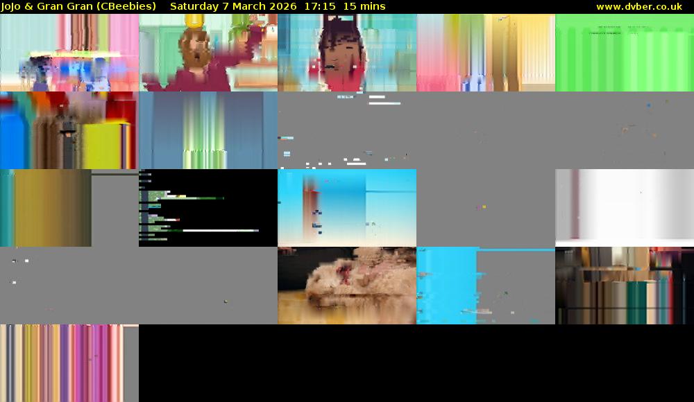 JoJo & Gran Gran (CBeebies) Saturday 7 March 2026 17:15 - 17:30